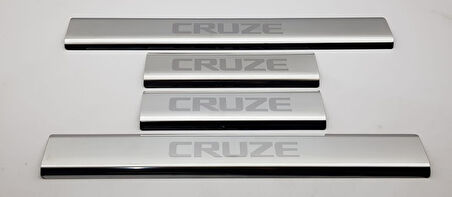 Chevrolet Cruze Uyumlu Sedan/HB Kapı Eşiği 2009-2016 Paslanmaz Krom