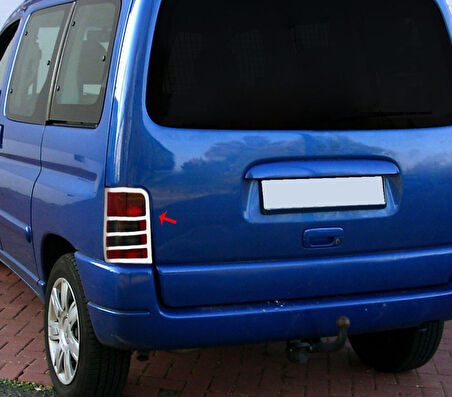 Citroen Berlingo Uyumlu Stop Çerçevesi 2 Parça 1996-2008 Paslanmaz Krom
