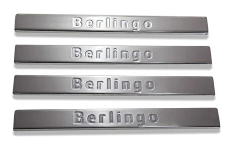 CİTROEN BERLİNGO Uyumlu KAPI EŞİĞİ 4 Parça 2008-2018 Paslanmaz Krom