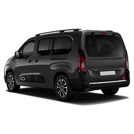 CİTROEN BERLİNGO Uyumlu Arka Tampon Eşiği 2019 ve Üzeri Paslanmaz Krom