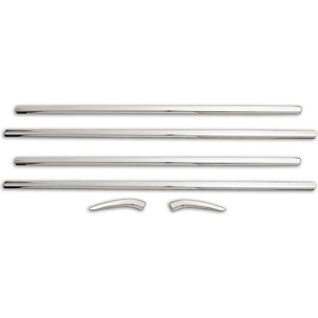 CİTROEN C-ELYSEE UYUMLU SEDAN CAM ÇITASI 6 PARÇA 2012 ve ÜZERİ PASLANMAZ KROM