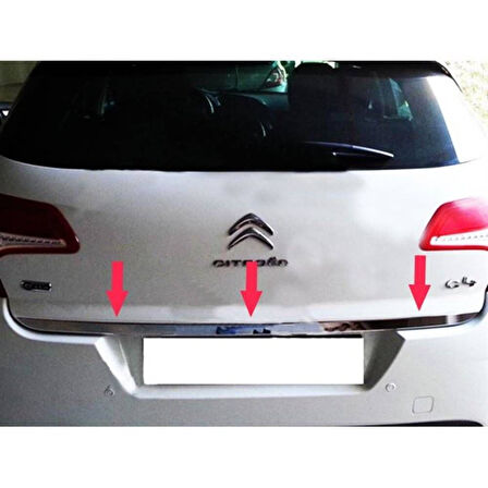 Citroen C3 UYUMLU Bagaj Alt Çıta 2009-2013 PASLANMAZ KROM