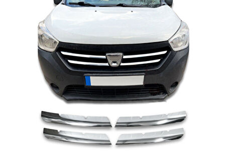 DACİA DOKKER UYUMLU ÖN PANJUR 4 PARÇA 2012-2017 PASLANMAZ KROM