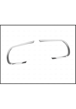 DACİA DUSTER UYUMLU REFLEKTÖR ÇERÇEVESİ 2 PARÇA 2018-2024 PASLANMAZ KROM