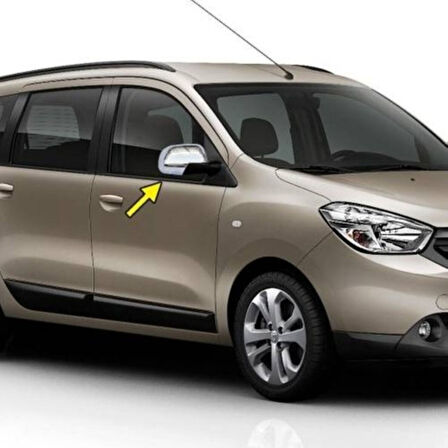 DACİA LODGY UYUMLU AYNA KAPAĞI 2 PARÇA 2012 ÜZERİ PASLANMAZ KROM