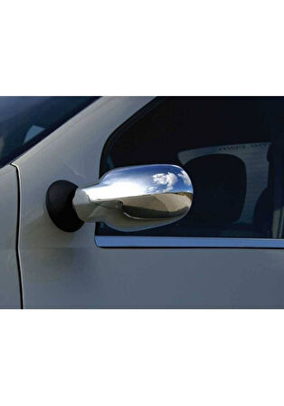 DACİA LOGAN SEDAN/PİCKUP UYUMLU AYNA KAPAĞI 2 PARÇA 2005-2008 PASLANMAZ KROM