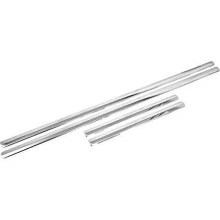 DACİA LOGAN FACELİFT SEDAN UYUMLU YAN KAPI ÇITASI 4 PARÇA 2008-2013 PASLANMAZ KROM