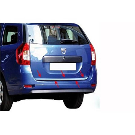 DACİA SANDERO UYUMLU BAGAJ ALT ÇITASI 2013 ÜZERİ PASLANMAZ KROM
