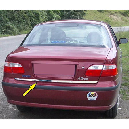 FİAT ALBEA UYUMLU BAGAJ ALT ÇITASI 2002-2012 PASLANMAZ KROM