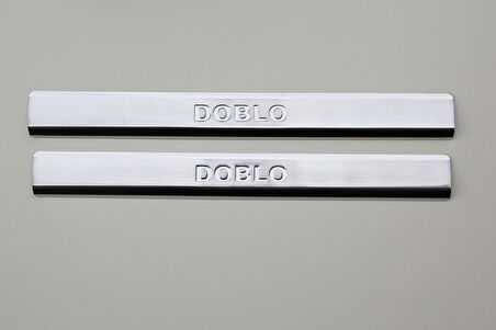 FİAT DOBLO UYUMLU KAPI EŞİĞİ 2 PARÇA 2000-2010 PASLANMAZ KROM
