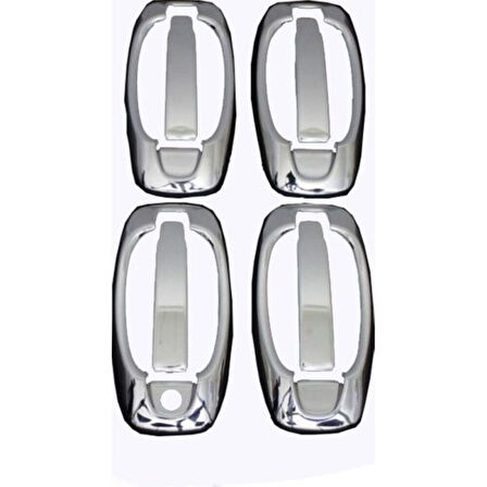 FİAT DOBLO UYUMLU KAPI KOLU 4 KAPI 8 PARÇA (SET) 2010-2014 PASLANMAZ KROM