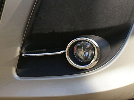 FİAT DOBLO UYUMLU SİS FARI ÇERÇEVESİ ABS 2 PARÇA 2010-2014 PASLANMAZ KROM