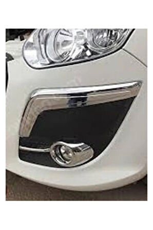 FİAT DOBLO UYUMLU ÖN TAMPON KAŞI ABS 2 PARÇA 2010-2014 PASLANMAZ KROM