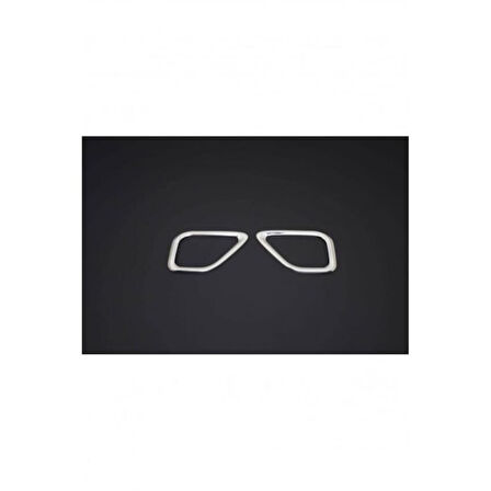 FİAT DOBLO UYUMLU SİS FARI ÇERÇEVESİ 2 PARÇA 2014 ÜZERİ PASLANMAZ KROM