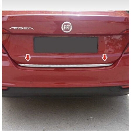 FİAT EGEA UYUMLU SEDAN BAGAJ ALT ÇITA 2015 ÜZERİ PASLANMAZ KROM