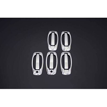 FİAT FİORİNO UYUMLU KAPI KOLU 5 KAPI 10 PARÇA (SET) 2007 ÜZERİ PASLANMAZ KROM