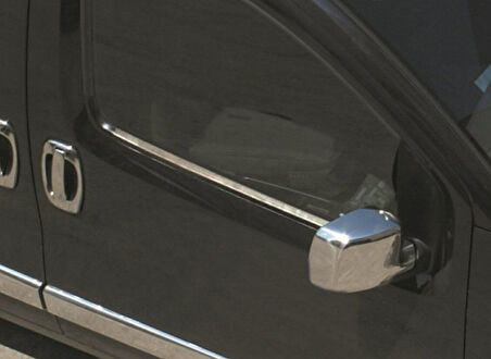 FİAT FİORİNO UYUMLU CAM ÇITASI 2 PARÇA 2007 ÜZERİ PASLANMAZ KROM