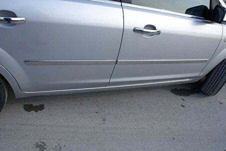 FORD C-MAX UYUMLU YAN KAPI ÇITASI 4 PARÇA 2003-2010 PASLANMAZ KROM