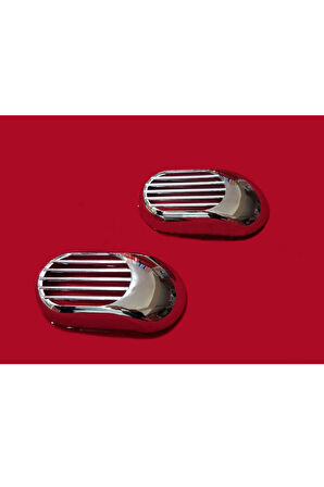 FORD CONNECT UYUMLU SİNYAL ÇERÇEVE 2 PARÇA 2002-2009 PASLANMAZ KROM