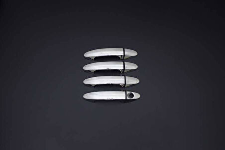 FORD TOURNEO COURİER UYUMLU KAPI KOLU 4 PARÇA 2014-2017 PASLANMAZ KROM