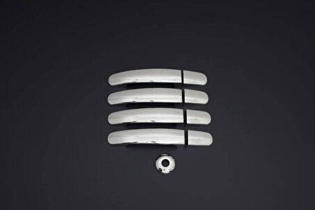 FORD CUSTOM UYUMLU KAPI KOLU 4 KAPI 9 PARÇA 2012 VE ÜZERİ PASLANMAZ KROM