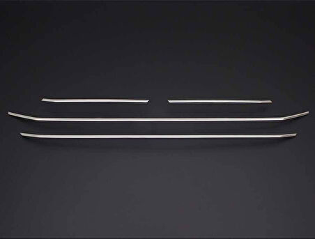 FORD CUSTOM UYUMLU ÖN PANJUR 4 PARÇA 2018 VE ÜZERİ PASLANMAZ KROM