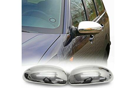 FORD FOCUS 1 HB/SEDAN UYUMLU AYNA KAPAĞI 2 PARÇA 1998-2005 PASLANMAZ KROM