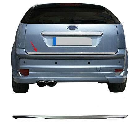 FORD FOCUS 2 HB UYUMLU BAGAJ ALT ÇITASI 2005-2011 PASLANMAZ KROM