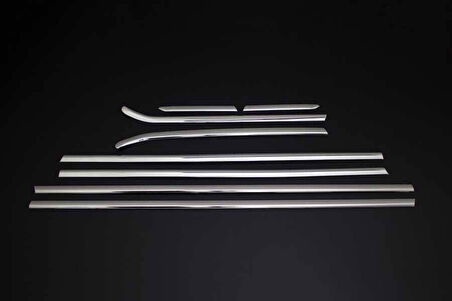 FORD FOCUS 3 HB UYUMLU CAM ÇITASI 8 PARÇA 2010-2018 PASLANMAZ KROM