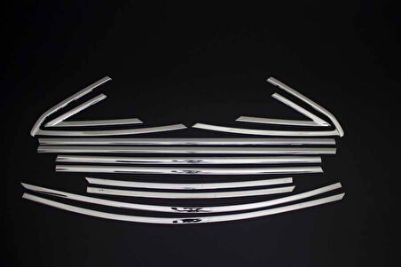 FORD FOCUS 3 SEDAN UYUMLU CAM ÇITASI 12 PARÇA 2010-2018 PASLANMAZ KROM