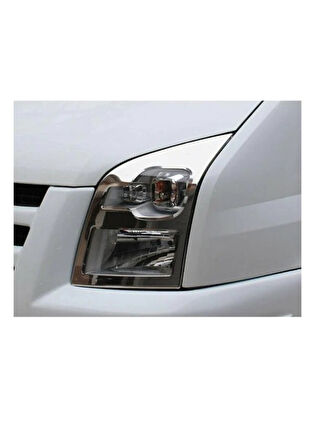 FORD TRANSİT UYUMLU FAR ÇERÇEÇEVESİ 2 PARÇA 2000-2013 PASLANMAZ KROM