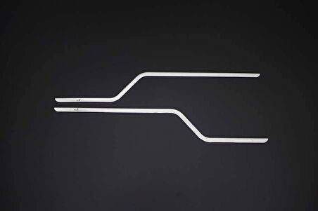 FORD TRANSİT UYUMLU ALT CAM ÇITASI İNCE 2 PARÇA 2000-2013 PASLANMAZ KROM