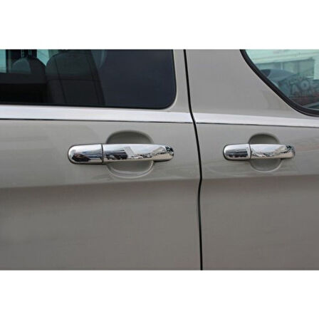 FORD TRANSİT UYUMLU KAPI KOLU 4 KAPI 9 PARÇA 2014-2018 PASLANMAZ KROM