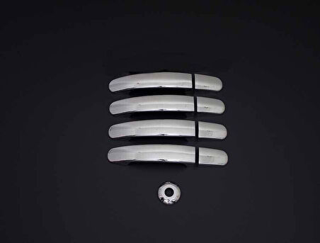 FORD TRANSİT UYUMLU KAPI KOLU 4 KAPI 9 PARÇA 2019 VE ÜZERİ PASLANMAZ KROM