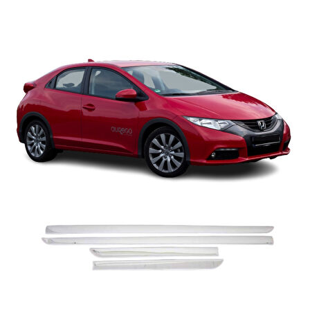 HONDA CİVİC UYUMLU İ-X YAN KAPI ÇITASI 4 PARÇA 2012-2016 PASLANMAZ KROM