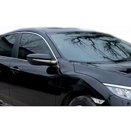 HONDA CİVİC UYUMLU AYNA KAPAĞI ALT ÇITASI 2 PARÇA 2016-2021 PASLANMAZ KROM