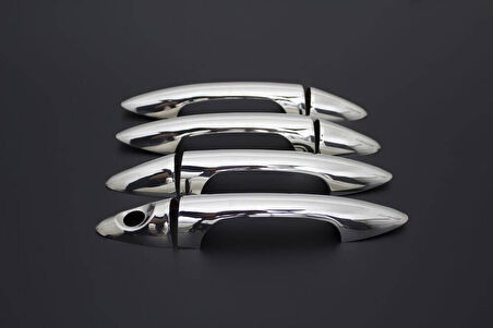 HYUNDAİ ACCENT BLUE SOLARİS UYUMLU KAPI KOLU 4 PARÇA 2011 ÜZERİ PASLANMAZ KROM