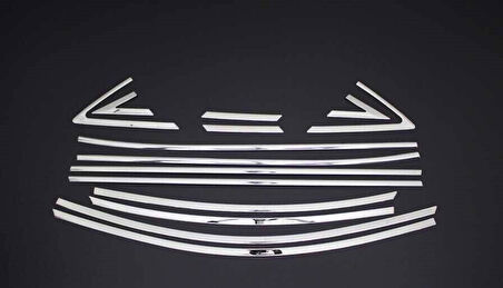 HYUNDAİ ACCENT BLUE SOLARİS UYUMLU CAM ÇERÇEVE 14 PARÇA 2011 ÜZERİ PASLANMAZ KROM