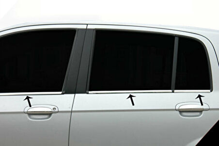 HYUNDAİ GETZ UYUMLU CAM ÇITASI 6 PARÇA 2002-2011 PASLANMAZ KROM