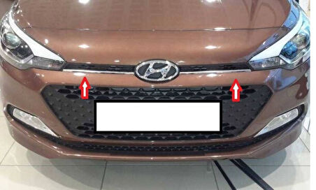 HYUNDAİ İ 20 UYUMLU ÖN PANJUR 2 PARÇA 2014 VE ÜZERİ PASLANMAZ KROM