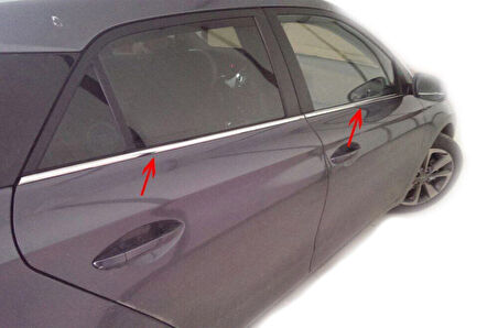 HYUNDAİ İ 20 UYUMLU CAM ÇITASI 4 PARÇA 2014 VE ÜZERİ PASLANMAZ KROM