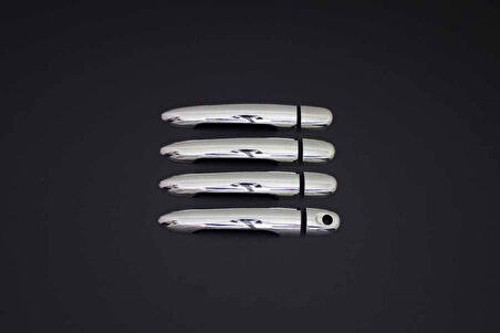 MERCEDES CİTAN UYUMLU KAPI KOLU 4 PARÇA 2013 VE ÜZERİ PASLANMAZ KROM