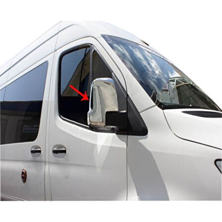 MERCEDES SPRİNTER W907 UYUMLU AYNA KAPAĞI 2 PARÇA 2018 VE ÜZERİ PASLANMAZ KROM