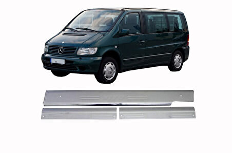 MERCEDES VİTO/W638 UYUMLU KAPI EŞİĞİ 3 PARÇA 1996-2003 PASLANMAZ KROM