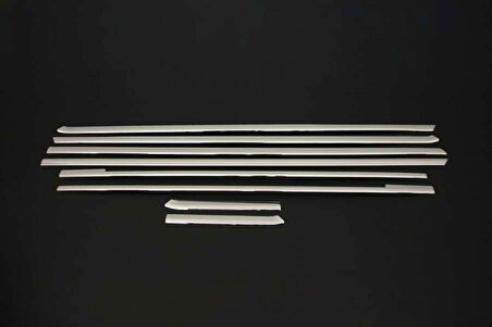 MERCEDES VİTO/W447 UYUMLU CAM ALT ÇITALARI 8 PARÇA KISA ŞASİ 2014 VE ÜZERİ PASLANMAZ KROM