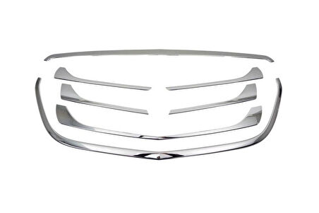 MERCEDES VİTO/W447 UYUMLU ÖN PANJUR VE ÇERÇEVESİ 7 PARÇA (SET) 2014 VE ÜZERİ PASLANMAZ KROM