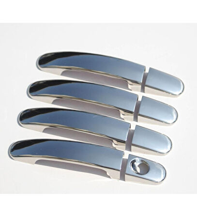 MİTSUBİSHİ L200 PICK-UP UYUMLU KAPI KOLU 4 PARÇA 2006-2015 PASLANMAZ KROM