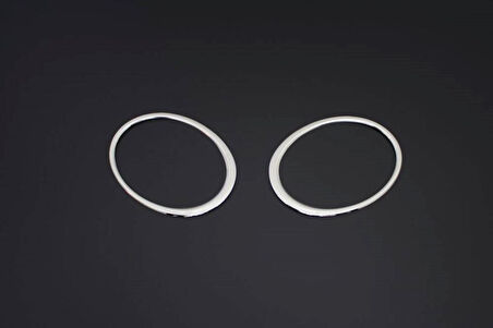 NİSSAN JUKE UYUMLU FAR ÇERÇEVESİ 2 PARÇA 2010-2020 PASLANMAZ KROM