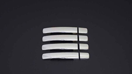 NİSSAN NAVARA UYUMLU KAPI KOLU 4 PARÇA 2006-2015 PASLANMAZ KROM