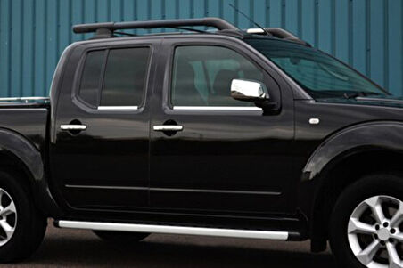 NİSSAN NAVARA UYUMLU CAM ÇITASI 4 PARÇA 2006-2015 PASLANMAZ KROM